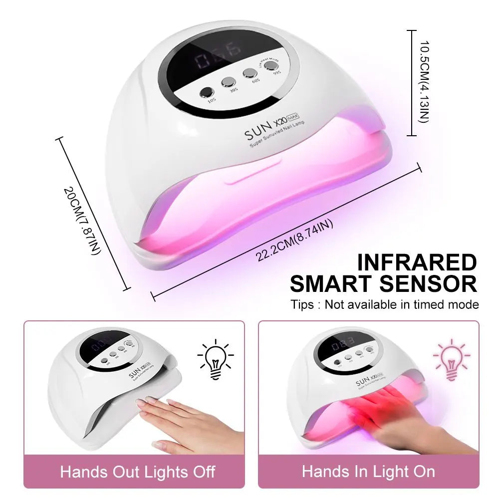 Lampe UV/LED Professionnelle pour Séchage Rapide des Ongles – Manucure Parfaite à Domicile